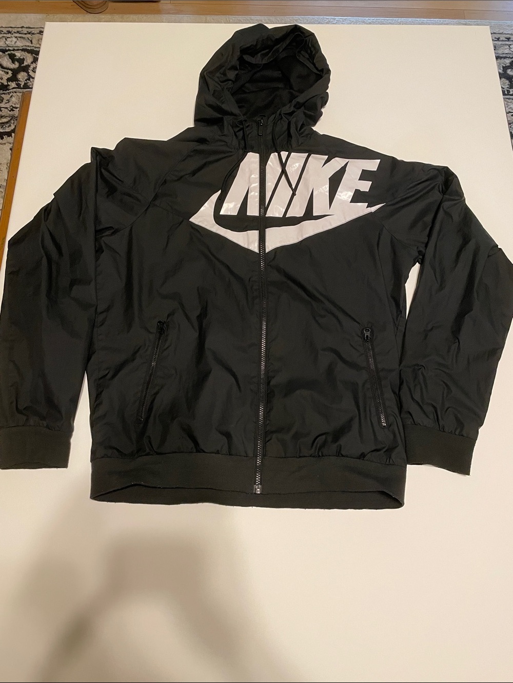 Nike The Windrunner Black Jacket - Sz M
